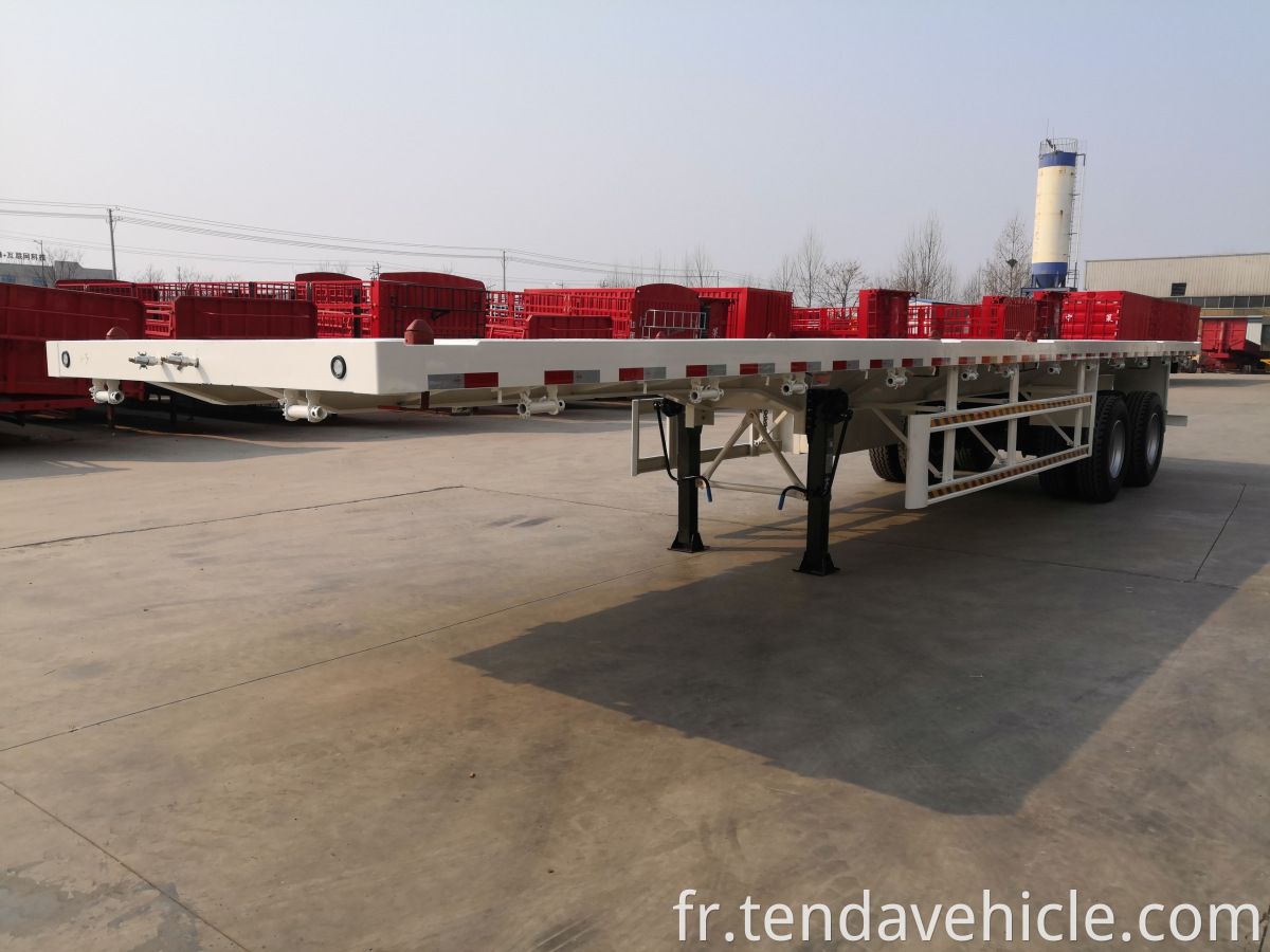 2 Axles Container Flatbed Trailer